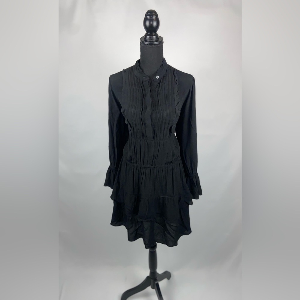 Black Dress Ruffles GAP Medium